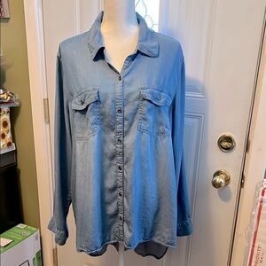 Cato Light Blue Button-Down Shirt